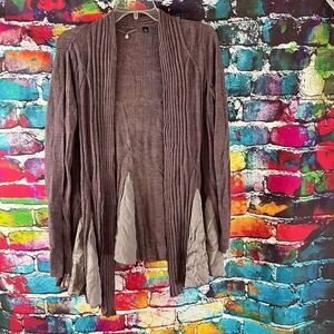 ANTHROPOLOGIE | Knitted & Knotted cardigan Ramie Silk Blend Size Small